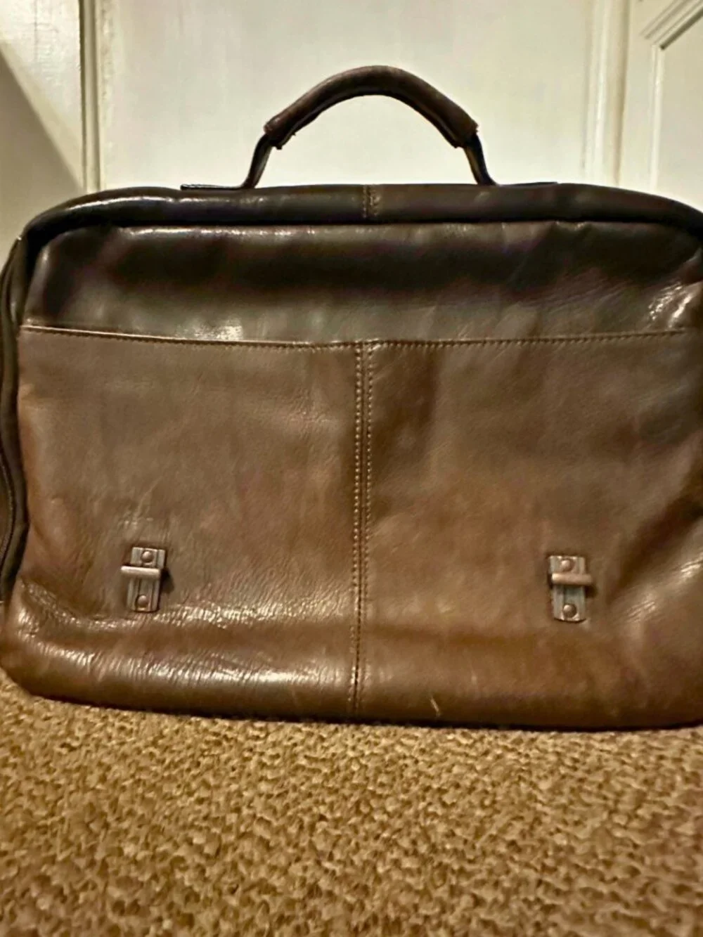 Wilsons Leather Brown Genuine Leather Laptop Messenger Bag